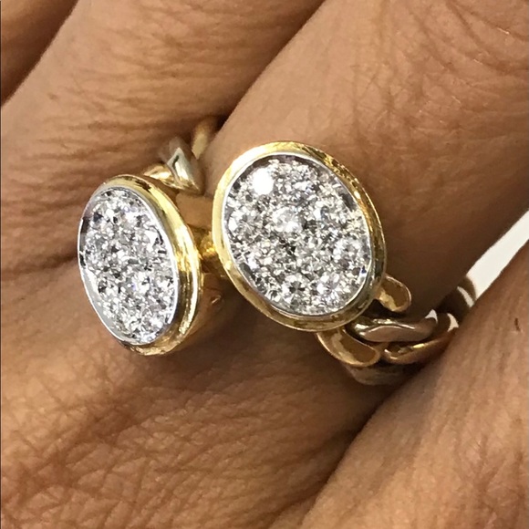 SOLD ❌ 18k Paté-Set Diamond Ring - Picture 6 of 14